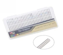 30 teile/satz Diamant Nagel Bohrer Fräser Häutchen Rotary Grat Sauber Dateien Elektrische Maschine Nail art Maniküre Werkzeuge4487947