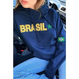 Kvinnorjackor Big Promotion Traf Stitch Brasilien Hoodie Oversize Sweatshirt Gothic Hoodies för män och kvinnor i Autumn Winter Hooded Street 231102