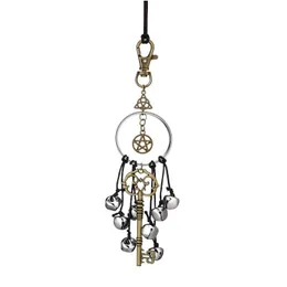 Dekorativa föremål Figurer Witch Wind Bells Room Decor Car Bell Pendant Magic Key For Door Protection DHR3O