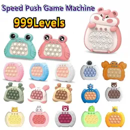 Squeeze Toy Cartoon Children Puzzle Speedy Speed ​​Speed ​​Game Machine Whack-A-Mole Games Machin Push Toys Toy Toy Toy Wholesale DHL/UPS