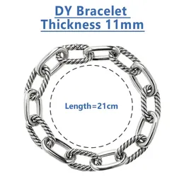 David Yurma Bracelet Designer Bracelet Woman Man Luxury David Men's Open Bracet vintage Top qua; Ity Plate Silver Gold Gift 844