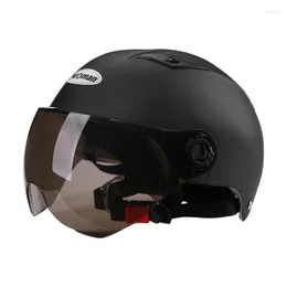 Casques de moto femmes homme adulte électrique demi casque Scooter moteur Crash casque ou Moto vélo parasol Protection solaire