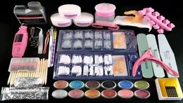 Nail Manicure Set COSA ES Warehouse Acrylic Powder Tips All For Tools Brush Kit Professional False s 2210125002176