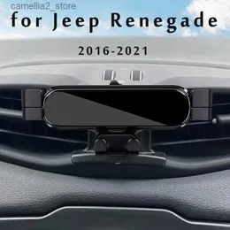 Autohalterung Autotelefonhalter Für Jeep Renegade 2016 2017 2018 2019 2022 Auto-Styling-Halterung GPS-Ständer Drehbare Unterstützung Mobiles Zubehör Q231104