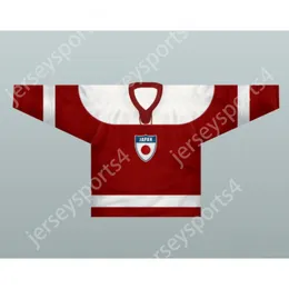 Anpassad Japan National Team Hockey Jersey Newtop Sydd S-M-L-XL-XXL-3XL-4XL-5XL-6XL