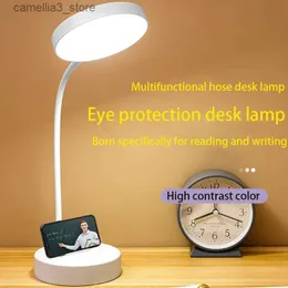 Desk Lamps LED Eye Protection Desk Lamp Rechargeable For College Students' Dormitories Desks Reading Lights For Learning Q231104