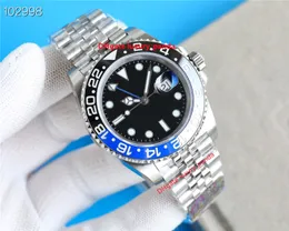 Najwyższej jakości zegarki męskie GMT Automatyczny zegarek mechaniczny 40 mm Dual Time Cal.3186 3285 Ruch 904L Sapphire Coke Ring Ceramic Glow Nurkowanie luksusowe zegarek-2