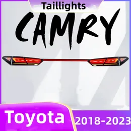 Car Styling per Toyota CAMRY 20 18-2023 LED attraverso fanale posteriore lampada posteriore con indicatori di direzione del freno luci di coda assemblaggio auto