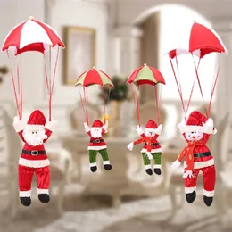 Christmas Decorations 56cm Decoration Santa Plush Doll Pendant Parachute Hanging Ornaments Crafts 231102