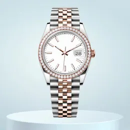 Titta på AAA Diamond Watch for Men 36mm 41mm Designer Watches 8215 Auto Mechanicai Movement Sapphire Luminous Waterproof Sport Fashion Couples Watches High End Gifts