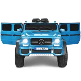 Mercedes Benz 12V elektrisches Kinderauto zum Aufsitzen, ferngesteuert, mit Kofferraum, blau