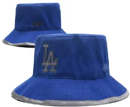 Designer Dodgers Bucket Hats für Damen Los Angeles Barrel Basketball Baseball Fisherman Stingy Brim Football Buckets Herren Sun Cap Barrel Caps Wide Brim Hat