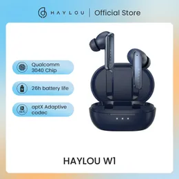 Cell Phone Earphones HAYLOU W1 QCC 3040 Bluetooth 5 2 Apt X AAC Moving iron coil Sound Wireless 230403