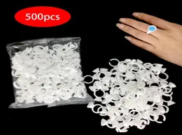 500pcs Disposable Microblading Pigment Glue Rings Tattoo Ink Holder SML Eyebrow Makeup Accessories Eyelash Extension Glue Cups4860921