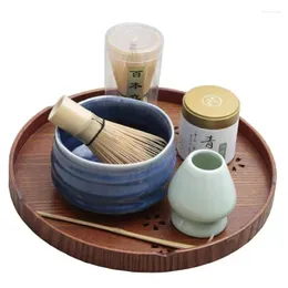 Teaware Set Set Bamboo Matcha Teas Coffee Green Spoon Te Vish Practical Ceremony Accessories Powder Brush Japanese