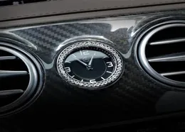 CAR-Styling Middle Control Clock Watch Cover Rhinestone Ring Trim for Mercedes C E S Class GLC W205 W213 W222 X253 Auto Acces313T6626957