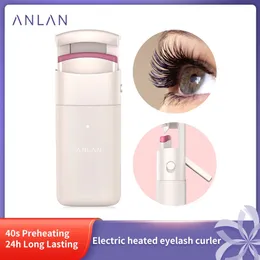Eyelash Curler Anlan Electric uppvärmd långvarig Curl Eye Lash Perm Eyelashes Clip Device Makeup Tools 231102