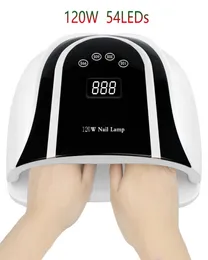 120W SUN T4 UV LED LED LAM PROFECTIONAL MANICURE DRAYER 54 LEDS FAST DRY GED GEL POLISION 10S 30S 60S 99S DESACHABLE PEDICURE LAMPS3657763