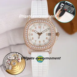 PP Watch 5067a TW Factory Maker Automatyczne maszyny Watch Watch Watch 35,6 mm gumka 904L Sapphire Waterproof Cal.324 Ruch Glow Set Diamond Wristwatch