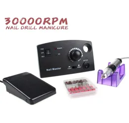 Whole30000 RPM Trapano elettrico per unghie Pro Bianco Nero Diamante Trapano per unghie Macchina per lima per manicure e pedicure Smalto per gel 6203829