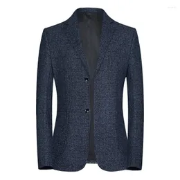 Mäns kostymer av hög kvalitet blazer mäns brittisk stil elegant mode enkel affär casual party groomsmen gentleman kostym monterad jacka