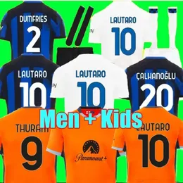 XXXL 4XL LUKAKU Camisas de futebol BARELLA CORREA INTERS Milan GIROUD IBRAHIMOVIC LAUTARO MILANS THEO BRAHIM 23 24 Camisa de futebol 2023 2024 Uniformes Homens Kits infantis