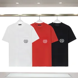 Den nya mäns t-shirt bokstavskumtryck adopterar 230g dubbelsträngar 32 tätt dubbel garn bomullstyg mjuk svart vit rosa red3xl#99