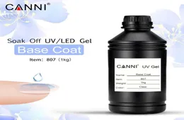 807X 808X CANNI Soak off UV LED Primer Base Coat One Kilo Topcoat One Kilo Specially Designed for CANNI Nail Gel Products5348477