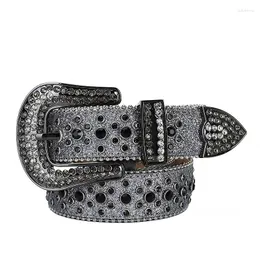 Cinture Designer di lusso Strass Punk scuro Hip Hop Y2K Centure Cowboy Cowgirl Moda Accessori stile Harajuku Diamante