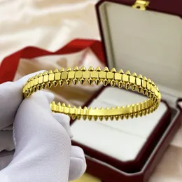 Clash Bracelet Gold Bangle Designer Jewelry Gen 18k Rose Gold Silver Placed Bullet Bullet Jewels Vecover Veter