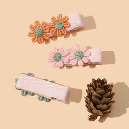 Hair Accessories 36pc/lot Daisy Flower Clips Born Baby Kid Girl Pearl Barrettes Girls Hairpin Children Headwear