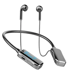 1000mah Long Standby Battery Life TF Card Running Earbuds Headset Bluetooth Wireless Earphones Hanging Neck Sports Binaural In-ear Headphone 2OTQG