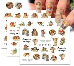 Angel Nail Art Stickers Virgin Mary Cupid Water Transfer Decals Sliders Heaven Design Tattoo Accessories Manicure CHSTZ111411213545024