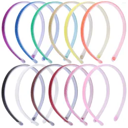 Haarschmuck 12 Teil/satz 1 cm Nette Mädchen Glitter Haarband Einfarbig Bling Pailletten Stirnbänder Hoop Prinzessin DIY Geschenke