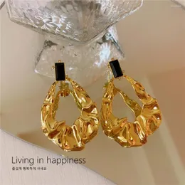 Kolczyki Dangle Drop for Women Solid 925 Glaze Retro Ear Clip Modna Akcesoria Temperament Biżuteria
