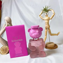 Top Luxury Woman Toilette Toy 2 Bubble Gun Pink Bear Perfume Bottle 100ml 3.4 FL.OZ Spray EDT EAU de Toilettes Aromas de longa duração Marca de luxo Cologne Woman Perfumes