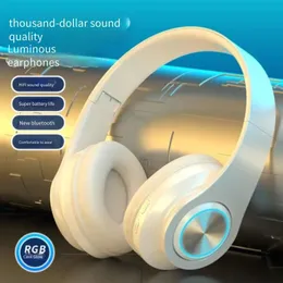 B39 Bluetooth hörlurar UV -hopfällbar sportörlur Trådlös hörlurar Spel Ljus Stereo Sound Computer Headphones