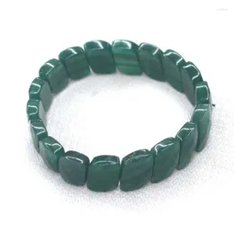 Strand Green Aventurine Jades Браслет натуральные камни бусинки DIY Ювелирные изделия для женщины подарок оптом!