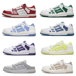 Zapatillas de deporte BANDANA zapatilla de primavera para hombre y mujer, zapatos informales de diseñador, zapato bajo, apliques de huesos de cuero, zapatos con plantilla superior, zapatilla de deporte 35-45