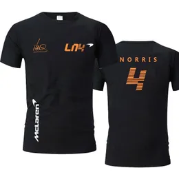 Męskie tshirts Racing Club Formula Summer Tshirt dla mężczyzn i kobiet Solid Kolor Shortsleeved Top Lando Norris McLaren Team 230403