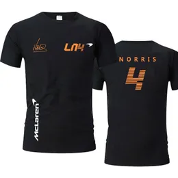 Mens Tshirts Racing Club Formula Summer Tshirt för män och kvinnor Solid Color Shortsleeved Top Lando Norris McLaren Team 230403