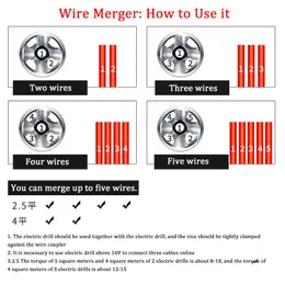 Automatisk trådstripper Twisted Wire Tool Cable Peeling Twisting Connector Electrician Stripping Artifact Connector Hand Toolshousehold Tools Tools