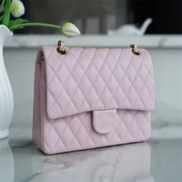 10a designerka torba torba klasyczna kawiorowa torba torba Projektantka Kobiety torby krzyżowe Cross Body Projektanci torebka na ramię 25 cm z pudełkiem cielęcy rombus