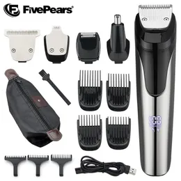 Hårtrimmer FivePears Barber Clipper Men 5 In1Hair Cutting Machine Beard Men's Electric Shaverhaircut för 231102