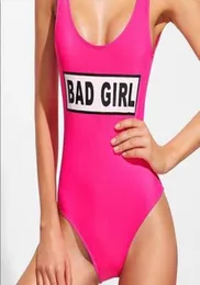 2019 Nuevo traje de baño Monokini Mujer Bulls Body Traje de baño de una pieza con letras Bikini Baloncesto Monos deportivos rojos Traje sexy3461232