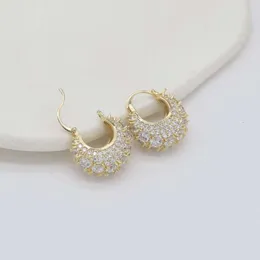 Tiktok Net rouge diamant ensemble sac oreille boucle lumière luxe tempérament polyvalent femmes mode plaqué or boucles d'oreilles marée