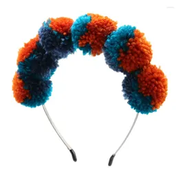 Acessórios de cabelo 2023 fio bonito pompom 5cm cabeça cheia crianças hairband moda inverno estilo headband