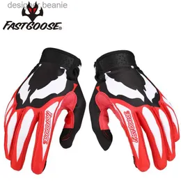 Beş Parmak Eldivenleri Fastgoose Venom Motocross MX Off-Road Bisiklet Yarışı G Bike DH MX MTB Drit Bisiklet Guante Motosiklet Moto Sporları GSL231103