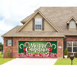 Andra dekorativa klistermärken 2x5m Banner Christmas Halloween Holiday ion 3D Wall Papers for Living Room Door Club Garage 230403