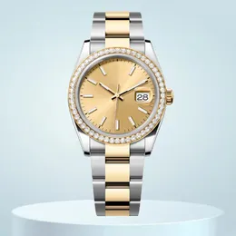 Reloj para hombre para mujer Relojes de diseño de gama alta 8215 Movimiento automático Reloj de diamantes 36 mm 41 mm Tamaño Acero inoxidable Resistente al agua Cristal de zafiro Reloj de lujo Fecha del día